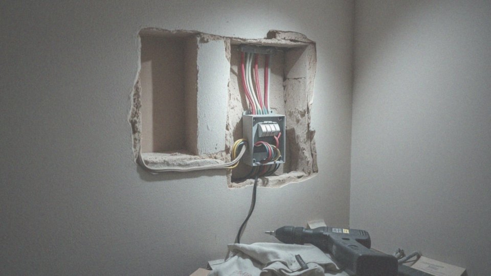 Co to są dodatkowe prace związane z montażem punktów elektrycznych?
