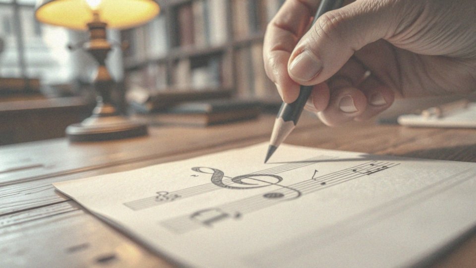 Jak zwężać linię do pierwszego wiersza nut?