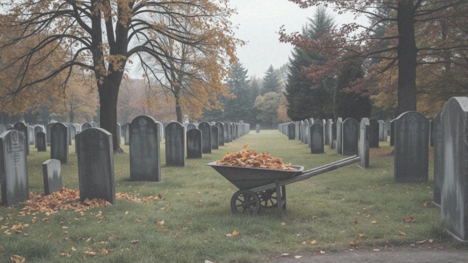 Jak grabarz zajmuje się pielęgnacją cmentarza?