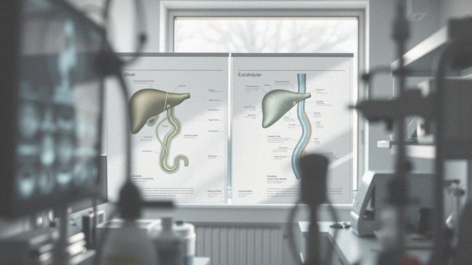 Jakie są różnice między wewnątrzwątrobowymi a zewnątrzwątrobowymi drogami żółciowymi?